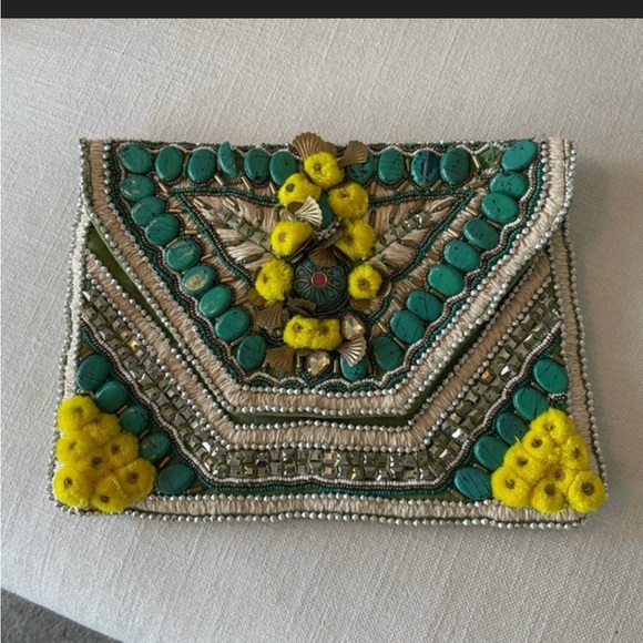 Colorful Embroidered Clutch - Picture 8 of 8